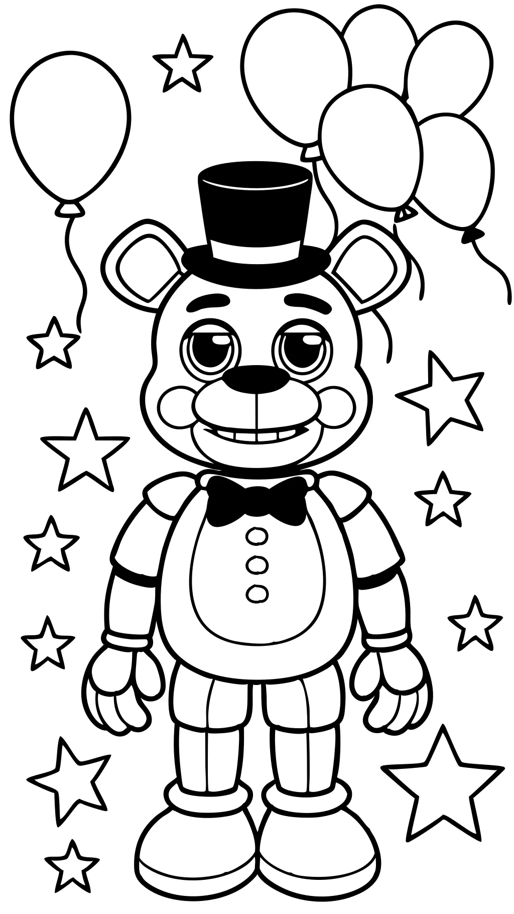 Páginas para colorear de Toy Freddy